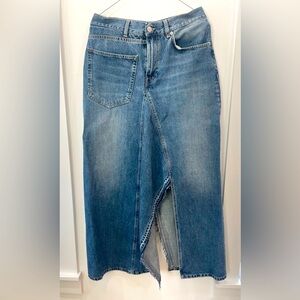 Denim Midi Skirt. Brand new